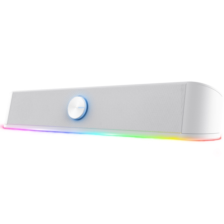 Trust GXT 619W Thorne RGB Soundbar Vit in de groep HOME ELECTRONICS / Audio & Beeld / Thuisbioscoop, Hifi en Draagbaar / Bluetooth-zenders bij TP E-commerce Nordic AB (C60980)