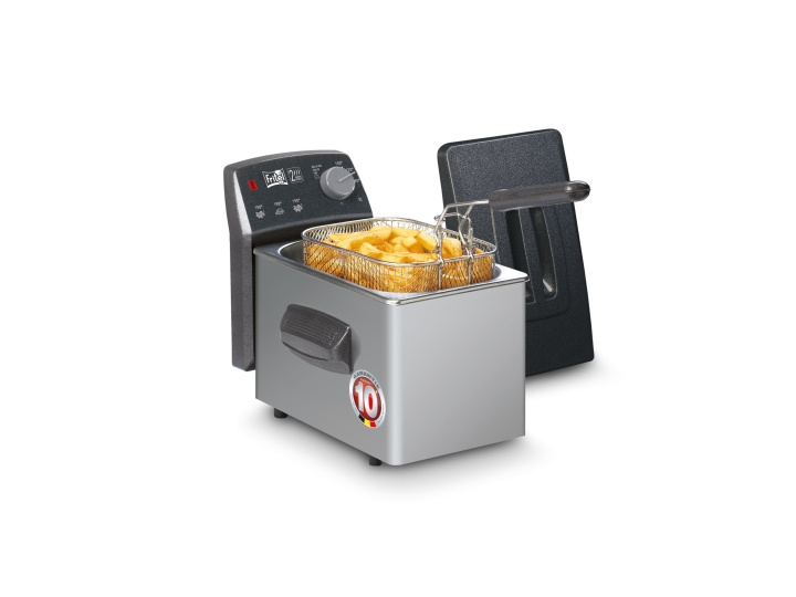 FRITEL TURBO SF Deep fryer 2 liters Anthracite metallic/silver in de groep HUISHOUDEN & TUIN / Huishoudelijke apparaten / Airfryers & friteuses bij TP E-commerce Nordic AB (C61032)