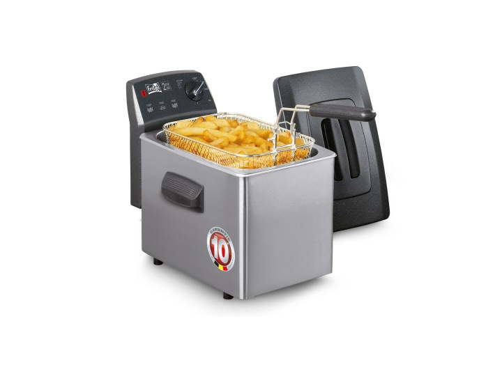 FRITEL TURBO SF Deep Fat Fryer 4 liters Anthracite metallic/silver in de groep HUISHOUDEN & TUIN / Huishoudelijke apparaten / Airfryers & friteuses bij TP E-commerce Nordic AB (C61033)