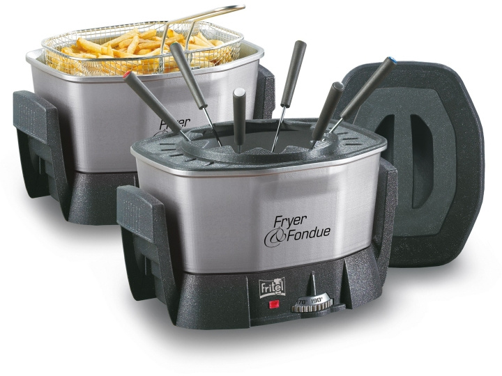 FRITEL Starter Deep Fryer / Fondue 1.5 liters Black/Gray/Silver in de groep HUISHOUDEN & TUIN / Huishoudelijke apparaten / Airfryers & friteuses bij TP E-commerce Nordic AB (C61076)