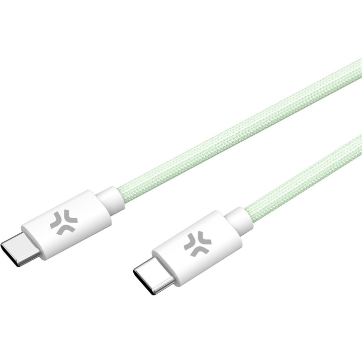 Celly USB-C - USB-C-kabel 60W 1,5 m Grön in de groep SMARTPHONE & TABLETS / Opladers & Kabels / Kabels / Kabels Type C bij TP E-commerce Nordic AB (C61394)