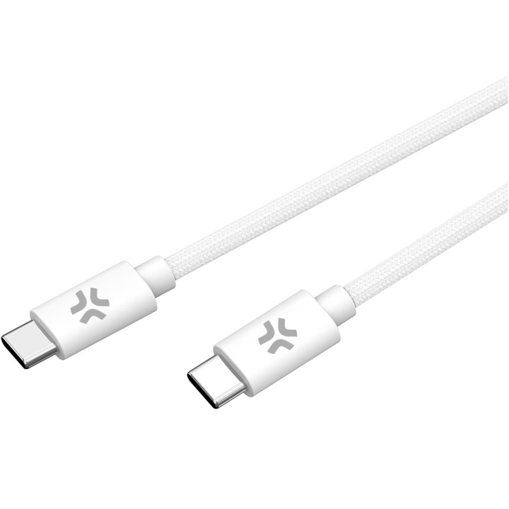 Celly USB-C - USB-C-kabel 60W 1,5 m Vit in de groep SMARTPHONE & TABLETS / Opladers & Kabels / Kabels / Kabels Type C bij TP E-commerce Nordic AB (C61397)