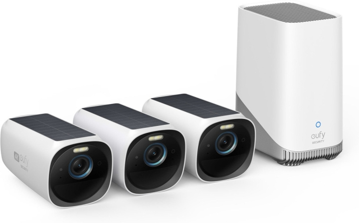 Anker eufyCam 3 övervakningssystem med tre kameror, 4K-upplösning in de groep HUISHOUDEN & TUIN / Alarm & Beveiliging / Beveiligingscamera\'s / Digitaal (netwerk) / Buitencamera\'s bij TP E-commerce Nordic AB (C61620)