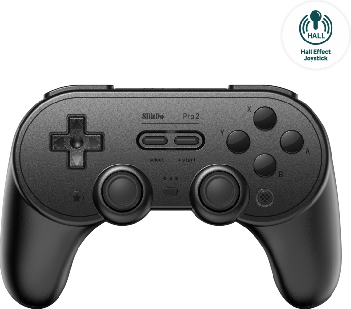 8BitDo PRO 2 - Hall Edition trådlös spelkontroll, svart, switch / PC / Android in de groep HOME ELECTRONICS / Spelconsoles en accessoires / Nintendo Switch / Accessoires bij TP E-commerce Nordic AB (C61641)