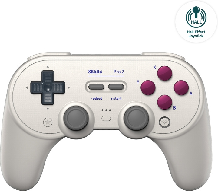 8BitDo PRO 2 G Classic - Hall Edition trådlös spelkontroll, Switch / PC / Android in de groep HOME ELECTRONICS / Spelconsoles en accessoires / Nintendo Switch / Accessoires bij TP E-commerce Nordic AB (C61642)