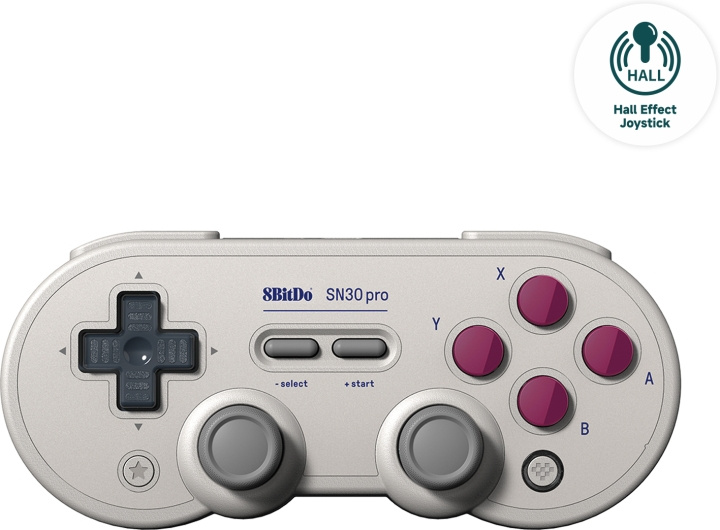 8BitDo SN30 Pro G Classic - Hall Edition trådlös spelkontroll, Switch / PC / Android in de groep HOME ELECTRONICS / Spelconsoles en accessoires / Nintendo Switch / Accessoires bij TP E-commerce Nordic AB (C61644)