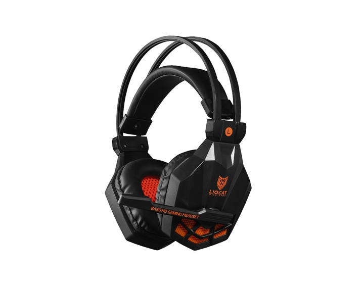 Liocat HP585C - Gaming Headset, zwart in de groep COMPUTERS & RANDAPPARATUUR / GAMING / Koptelefoon bij TP E-commerce Nordic AB (C61897)