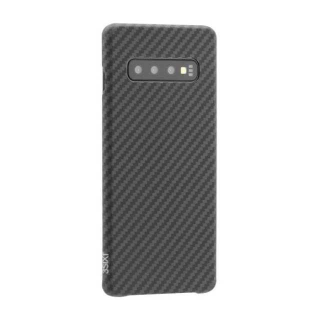 3SIXT Black Aramid Case - lämplig för Samsung Galaxy S10 in de groep SMARTPHONE & TABLETS / Mobielbescherming / Samsung bij TP E-commerce Nordic AB (C62000)