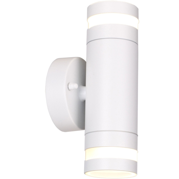 Llitt Fredrik II Väggarmatur 2xGU10-sockel IP44 Vit in de groep HUISHOUDEN & TUIN / Elektriciteit & Verlichting / Buitenverlichting / Buitenwandlamp / Buitenwandlamp zonder sensor bij TP E-commerce Nordic AB (C62117)