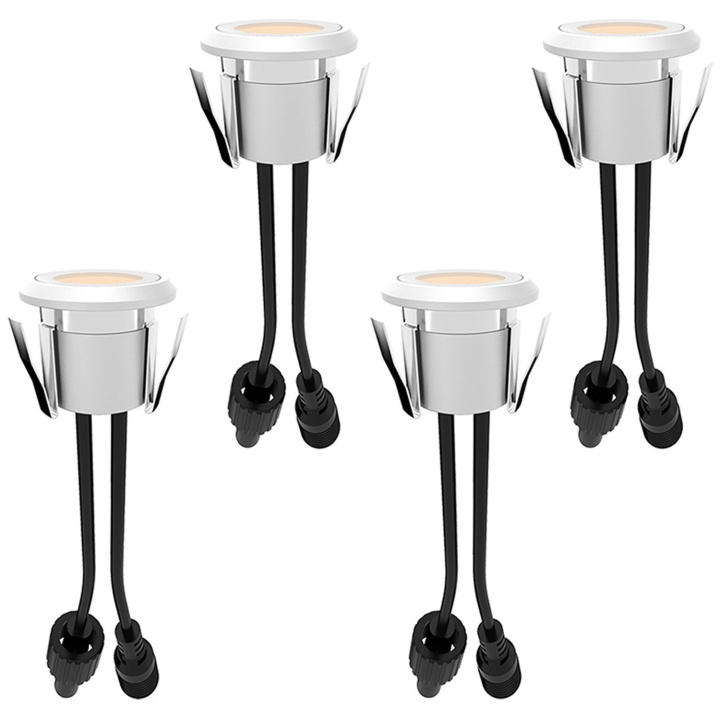 Llitt Allan Decklight kit 4-pack inkl strömadapter 12V 3000K 10lm IP67 in de groep HUISHOUDEN & TUIN / Elektriciteit & Verlichting / Buitenverlichting / Tuinverlichting bij TP E-commerce Nordic AB (C62128)