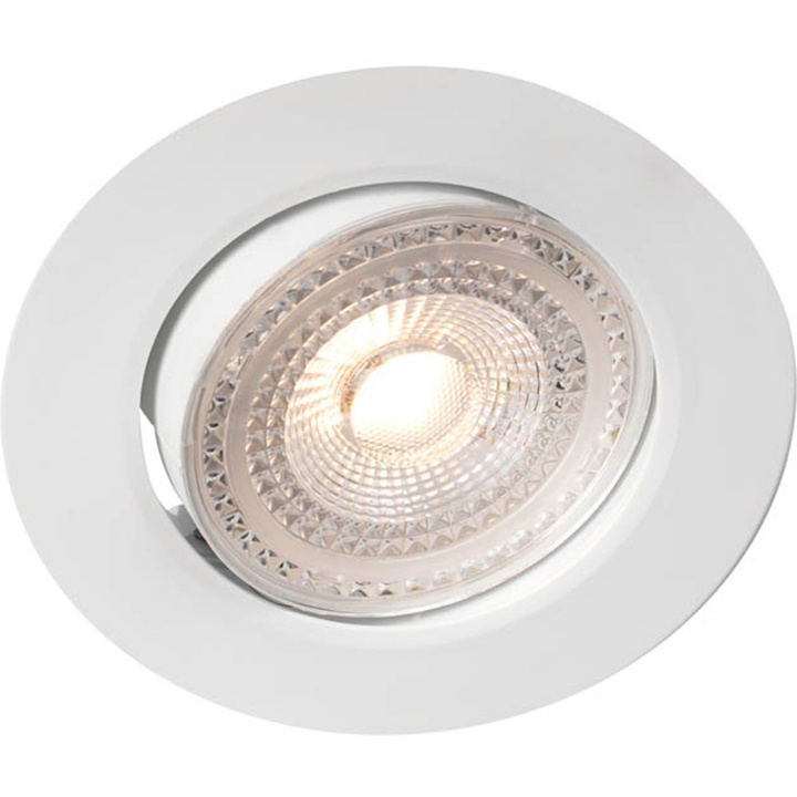 Llitt Sara 230V Dimbar downlight spotlight 3000K 400lm IP44 Vit in de groep HOME ELECTRONICS / Verlichting / Plafondverlichting bij TP E-commerce Nordic AB (C62134)