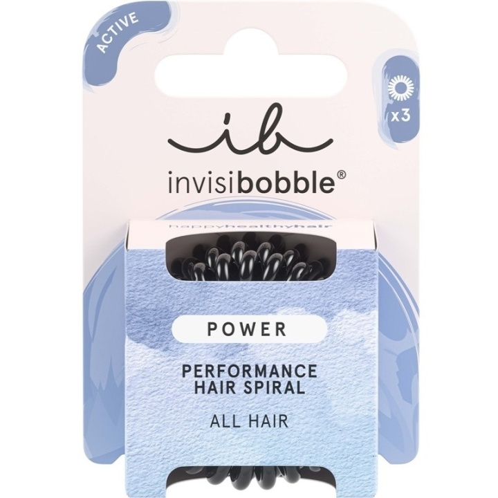 Invisibobble Power True Black 3pcs in de groep BEAUTY & HEALTH / Haar & Styling / Haaraccessoires bij TP E-commerce Nordic AB (C62393)