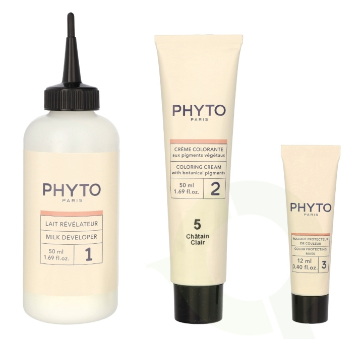 Phyto Phytocolor Permanent Color 112 ml #05 Light Brown in de groep BEAUTY & HEALTH / Haar & Styling / Haarverzorging / Haarverf / Haarverf & Kleurbommen bij TP E-commerce Nordic AB (C62437)