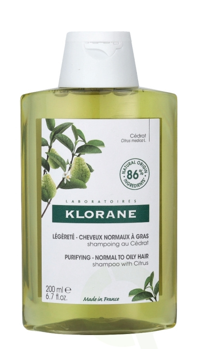 Klorane Purifying Shampoo With Citrus Pulp 200 ml in de groep BEAUTY & HEALTH / Haar & Styling / Haarverzorging / Shampoo bij TP E-commerce Nordic AB (C62469)