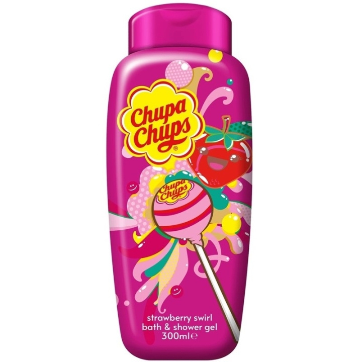 Chupa Chups Bath & Body Wash Strawberry Swirl 300ml in de groep BEAUTY & HEALTH / Huidsverzorging / Lichaamsverzorging / Bad- en douchegels bij TP E-commerce Nordic AB (C62487)