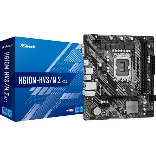 ASRock H610M-HVS/M.2 R2.0 Micro-ATX LGA1700 Intel H610 in de groep COMPUTERS & RANDAPPARATUUR / Computeronderdelen / Moederbord bij TP E-commerce Nordic AB (C62503)