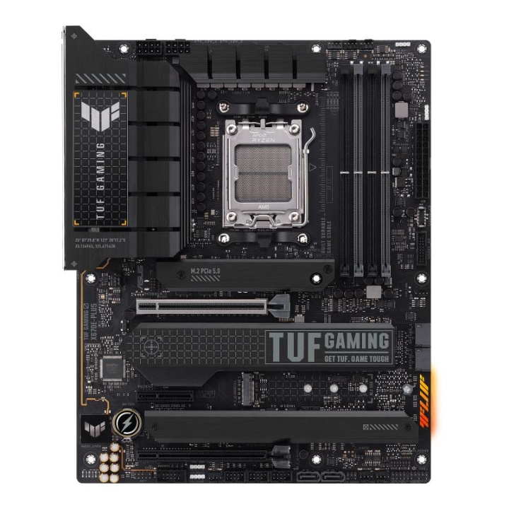 ASUS TUF Gaming X670E-Plus - ATX, AM5, DDR5 in de groep COMPUTERS & RANDAPPARATUUR / Computeronderdelen / Moederbord bij TP E-commerce Nordic AB (C62508)