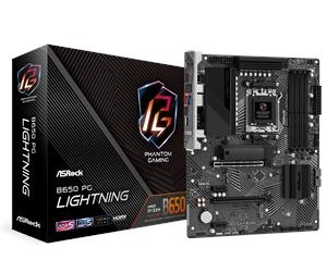 ASRock B650 PG Lightning Moderkort - AMD B650 - AMD AM5 socket - DDR5 RAM - ATX in de groep COMPUTERS & RANDAPPARATUUR / Computeronderdelen / Moederbord bij TP E-commerce Nordic AB (C62517)