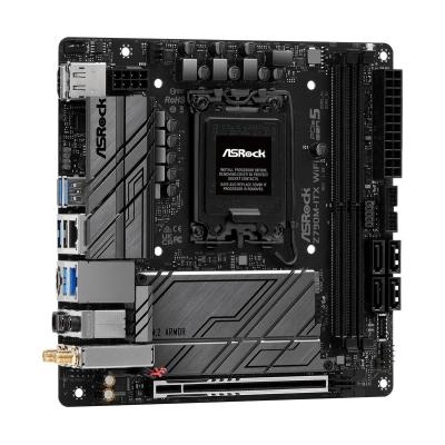 ASRock Z790M-ITX WiFi Intel LGA 1700 Mini-ITX Motherboard in de groep COMPUTERS & RANDAPPARATUUR / Computeronderdelen / Moederbord bij TP E-commerce Nordic AB (C62527)