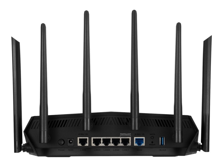 ASUS TUF Gaming AX6000 trådlös router Desktop in de groep COMPUTERS & RANDAPPARATUUR / Netwerk / Routers bij TP E-commerce Nordic AB (C62541)