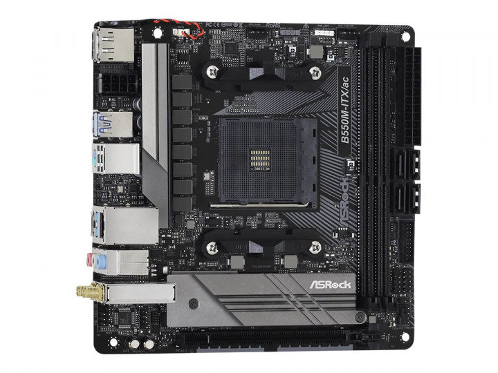 ASRock B550M-ITX/ac Mini ITX AM4 AMD B550 in de groep COMPUTERS & RANDAPPARATUUR / Computeronderdelen / Moederbord bij TP E-commerce Nordic AB (C62632)