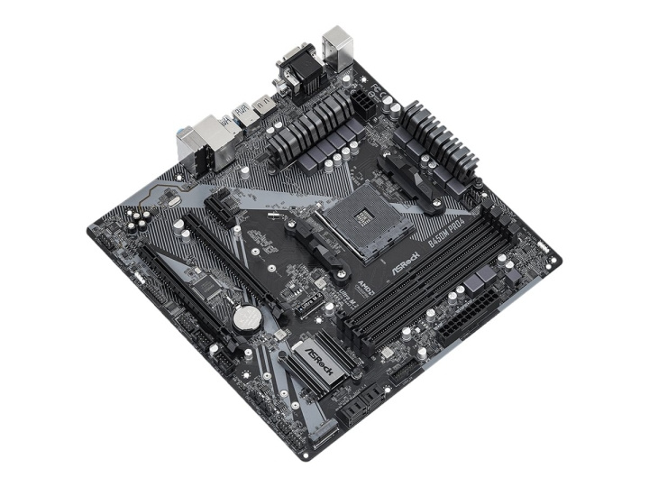 ASRock B450M Pro4 R2.0 Micro-ATX AM4 AMD B450 in de groep COMPUTERS & RANDAPPARATUUR / Computeronderdelen / Moederbord bij TP E-commerce Nordic AB (C62660)