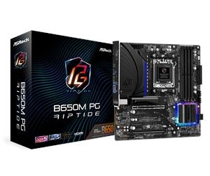 ASRock B650M PG Riptide Motherboard - AMD B650 - AMD AM5 socket - DDR5 RAM - Micro-ATX in de groep COMPUTERS & RANDAPPARATUUR / Computeronderdelen / Moederbord bij TP E-commerce Nordic AB (C62674)