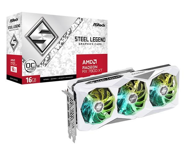 ASRock Steel Legend Radeon RX 7800 XT 16GB OC 16GB in de groep COMPUTERS & RANDAPPARATUUR / Computeronderdelen / Grafische kaart bij TP E-commerce Nordic AB (C62676)