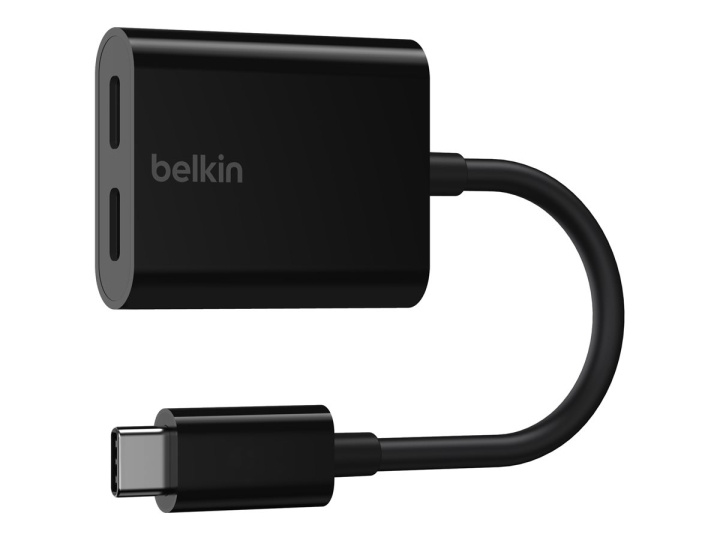 Belkin Connect Audio Charge USB-C to USB-C headphone/charging adapter 14m in de groep COMPUTERS & RANDAPPARATUUR / Laptops & accessoires / Docking station bij TP E-commerce Nordic AB (C62710)
