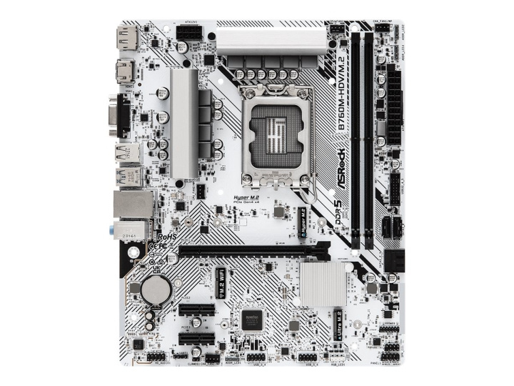 ASRock B760M-H/M.2 - mATX DDR5 LGA1700 in de groep COMPUTERS & RANDAPPARATUUR / Computeronderdelen / Moederbord bij TP E-commerce Nordic AB (C62733)