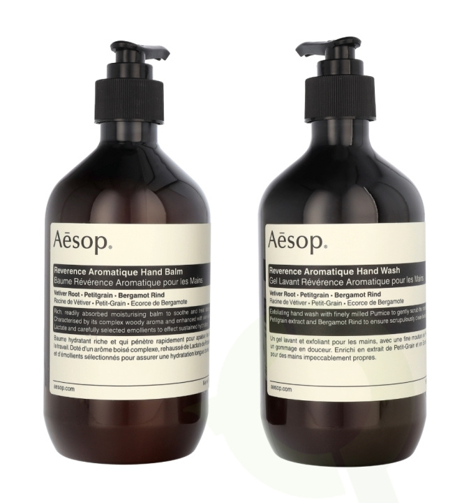AESOP Reverence Duet Set 1000 ml 2x500ml - Hand Wash/Hand Balm in de groep BEAUTY & HEALTH / Huidsverzorging / Lichaamsverzorging / Geurende zeep bij TP E-commerce Nordic AB (C62859)