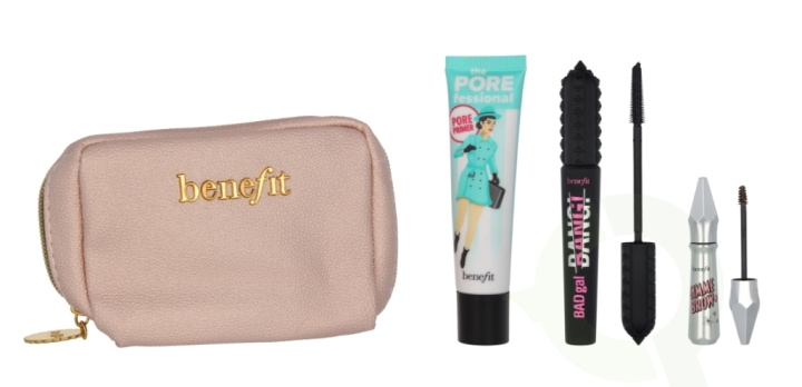 Benefit Top Trip Beauty Set 33.5 ml Porefessional Primer 22ml/Badgal Bang! Mascara 8,5gr/Gimme Brow+ #3 3gr/Pouch in de groep BEAUTY & HEALTH / Cadeausets / Cadeausets voor haar bij TP E-commerce Nordic AB (C62960)