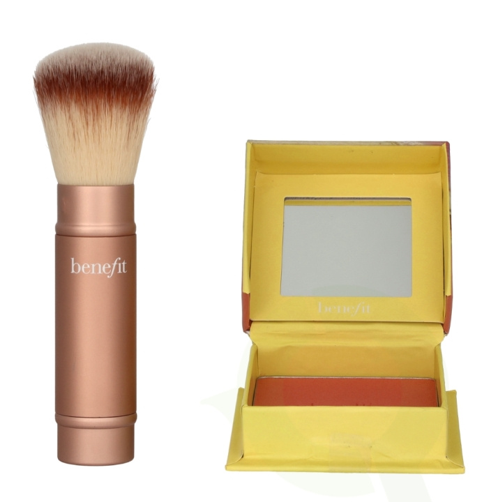 Benefit Cheek-End Getaway Set 6 g Shellie Blush 6gr/Multitasking Brush in de groep BEAUTY & HEALTH / Cadeausets / Cadeausets voor haar bij TP E-commerce Nordic AB (C62973)