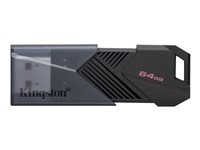 Kingston DataTraveler Onyx 64GB USB 3.2 Gen 1 Svart in de groep HOME ELECTRONICS / Opslagmedia / USB-geheugen / USB 3.2 bij TP E-commerce Nordic AB (C63064)