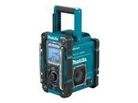 Makita DMR301 Radio för arbetsplatser Svart Blå in de groep HOME ELECTRONICS / Audio & Beeld / Thuisbioscoop, Hifi en Draagbaar / Radio & Wekkers / Draadloze audiozender bij TP E-commerce Nordic AB (C63150)