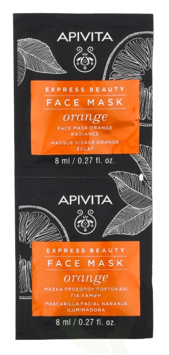 Apivita Express Beauty Face Mask Set 16 ml 2x8ml - Orange in de groep BEAUTY & HEALTH / Huidsverzorging / Gezicht / Maskers bij TP E-commerce Nordic AB (C63429)