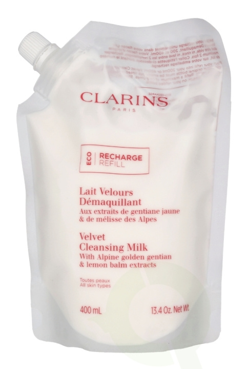 Clarins Velvet Cleansing Milk Eco Refill 400 ml in de groep BEAUTY & HEALTH / Huidsverzorging / Gezicht / Schoonmaak bij TP E-commerce Nordic AB (C63455)