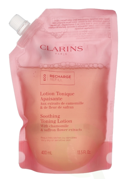 Clarins Soothing Toning Lotion Eco Refill 400 ml in de groep BEAUTY & HEALTH / Huidsverzorging / Gezicht / Schoonmaak bij TP E-commerce Nordic AB (C63456)