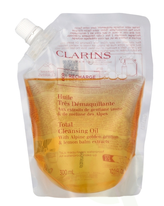 Clarins Total Cleansing Oil Eco Refill 300 ml in de groep BEAUTY & HEALTH / Huidsverzorging / Gezicht / Schoonmaak bij TP E-commerce Nordic AB (C63457)