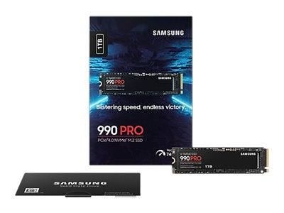 Samsung 990 PRO Solid state-drive MZ-V9P1T0BW 1TB M.2 PCI Express 4.0 x4 (NVMe) in de groep COMPUTERS & RANDAPPARATUUR / Computeronderdelen / Harde schijven / Koeling bij TP E-commerce Nordic AB (C63531)