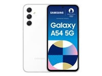 Samsung Galaxy A54 5G 6.4 128GB Vit in de groep SMARTPHONE & TABLETS / Mobiele telefoons & smartphones bij TP E-commerce Nordic AB (C63567)