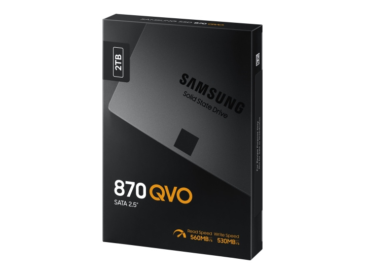 Samsung 870 QVO SSD MZ-77Q2T0BW 2TB 2.5 SATA-600 in de groep COMPUTERS & RANDAPPARATUUR / Computeronderdelen / Harde schijven / Koeling bij TP E-commerce Nordic AB (C63676)