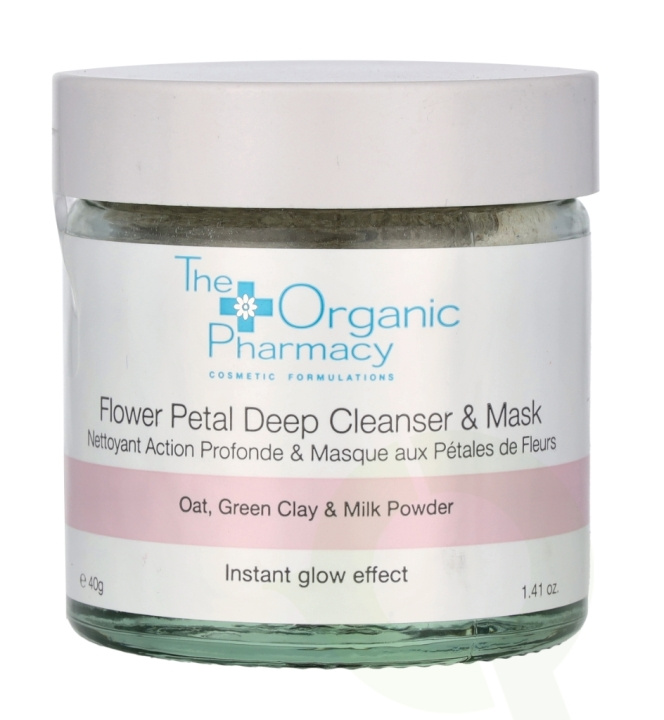 The Organic Pharmacy Flower Petal Deep Cleanser & Mask 40 g in de groep BEAUTY & HEALTH / Huidsverzorging / Gezicht / Maskers bij TP E-commerce Nordic AB (C64004)