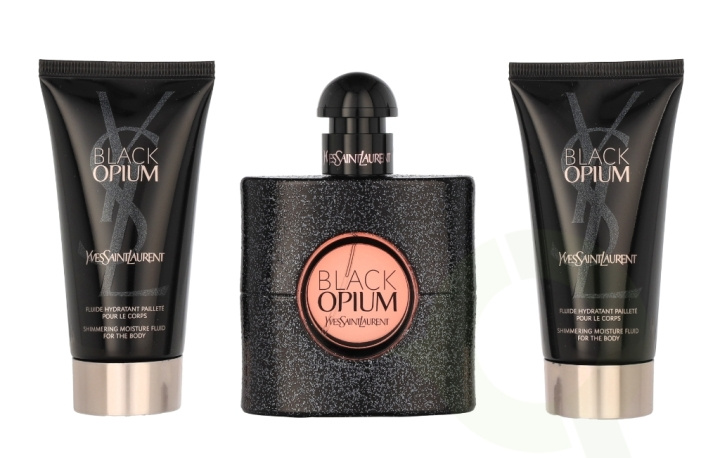 Yves Saint Laurent YSL Black Opium Giftset 150 ml Edp Spray 50ml/2x Body Lotion 50ml in de groep BEAUTY & HEALTH / Cadeausets / Cadeausets voor haar bij TP E-commerce Nordic AB (C64095)