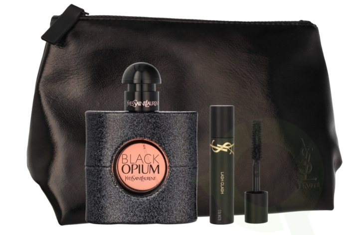 Yves Saint Laurent YSL Black Opium Giftset 52 ml Edp Spray 50ml/Mascara 2ml/Pouch in de groep BEAUTY & HEALTH / Cadeausets / Cadeausets voor haar bij TP E-commerce Nordic AB (C64312)