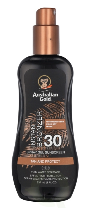 Australian Gold Spray Gel Instant Bronzer SPF30 237 ml in de groep BEAUTY & HEALTH / Huidsverzorging / Zonnebank / Zonnebescherming bij TP E-commerce Nordic AB (C64351)