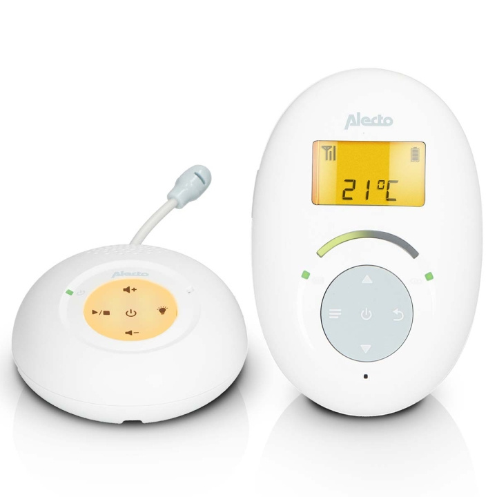 Alecto DBX120 Full Eco DECT babyfoon wit/blauw in de groep SPEELGOED, KINDER- & BABYPRODUCTEN / Kinderveiligheid / Babyphones bij TP E-commerce Nordic AB (C64471)