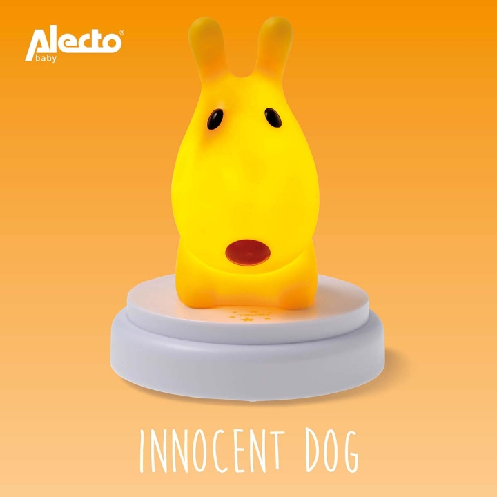 Alecto INNOCENT DOG LED nachtlampje hond geel in de groep SPEELGOED, KINDER- & BABYPRODUCTEN / Kinderkamer / Babylampen / Nachtlampen bij TP E-commerce Nordic AB (C64479)