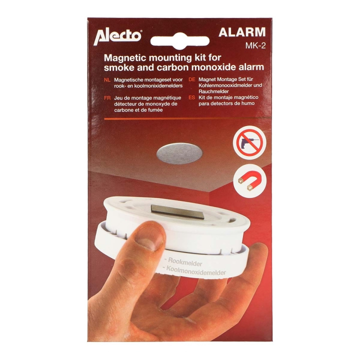Alecto MK-2 Magnetische montageset voor rookmelders en koolmonoxidemelders in de groep HUISHOUDEN & TUIN / Alarm & Beveiliging / Overige bij TP E-commerce Nordic AB (C64483)