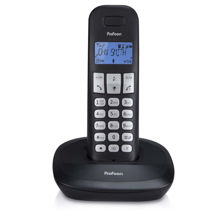 Profoon PDX-1100 DECT-telefoon met 1 handset zwart in de groep HOME ELECTRONICS / Audio & Beeld / Vaste telefonie / Draadloze telefoons bij TP E-commerce Nordic AB (C64485)